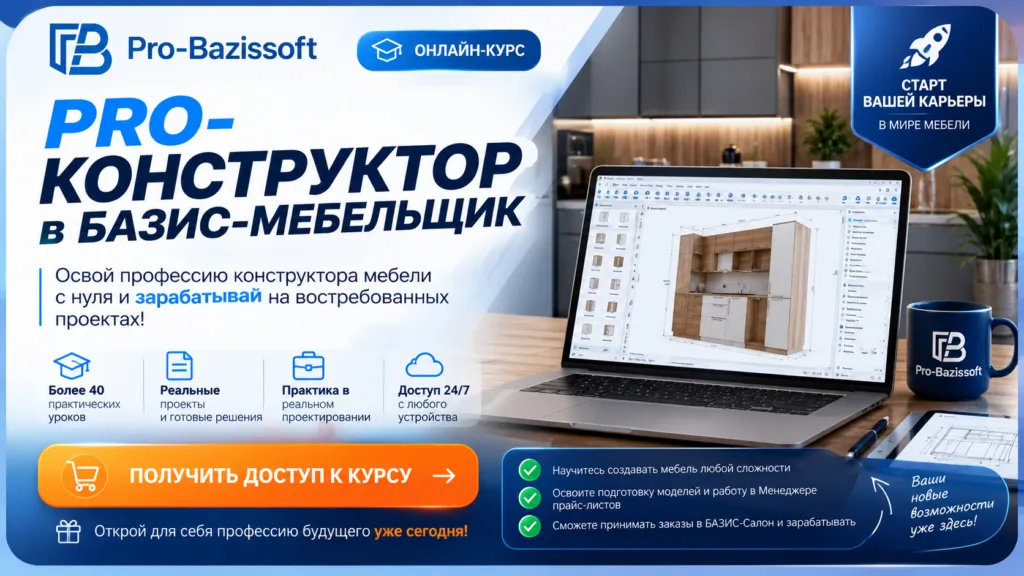 PRO-конструктор в БАЗИС-Мебельщик